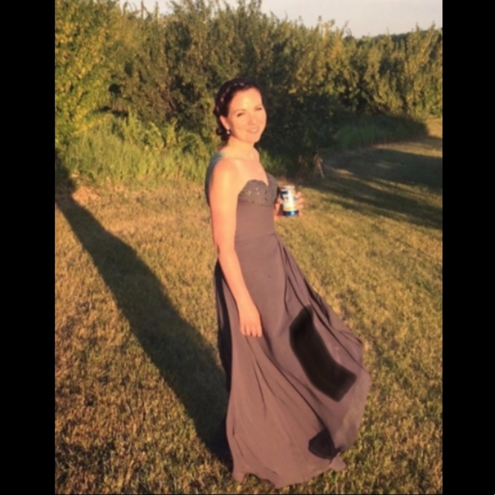 Charcoal Mori Lee Bridesmaid/Formal Dress